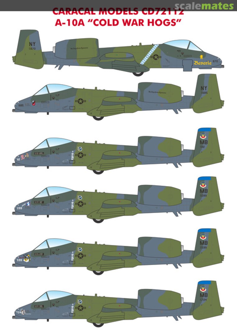 Boxart A-10A Cold War Hogs CD72112 Caracal Models