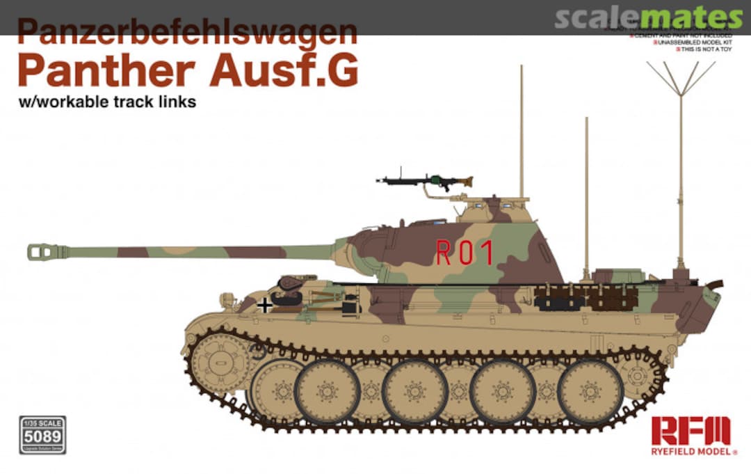 Boxart Panzerbefehlswagen Panther Ausf.G RM-5089 Rye Field Model