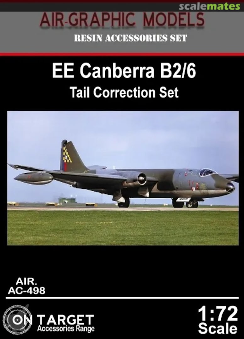 Boxart EE/BAC Canberra B2/6 Tail Correction Set AIR.AC-498 Air-Graphic Models