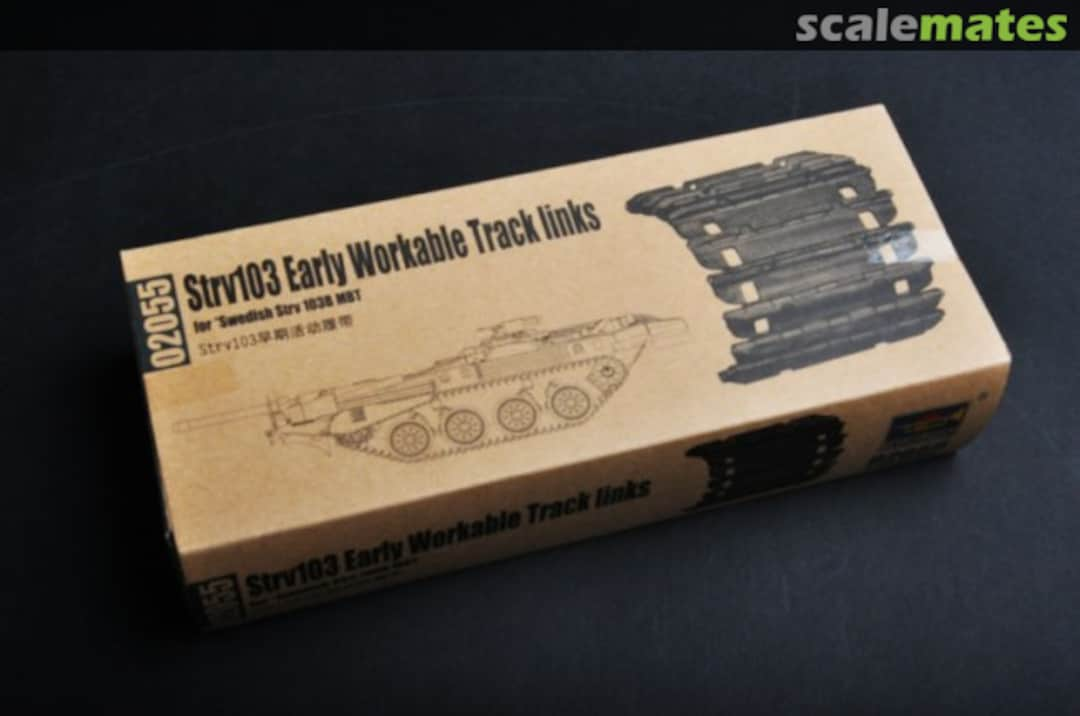 Boxart 	 Strv103 Early Workable Track links 02055 Trumpeter