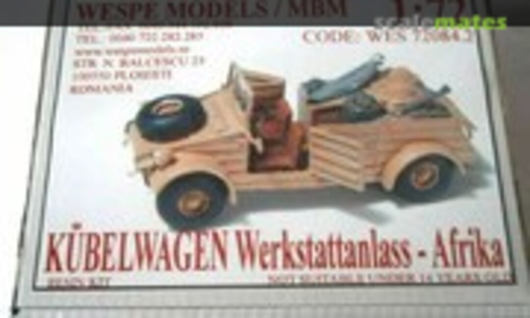 1:72 KÜBELWAGEN (Wespe Models WES 72084.2)