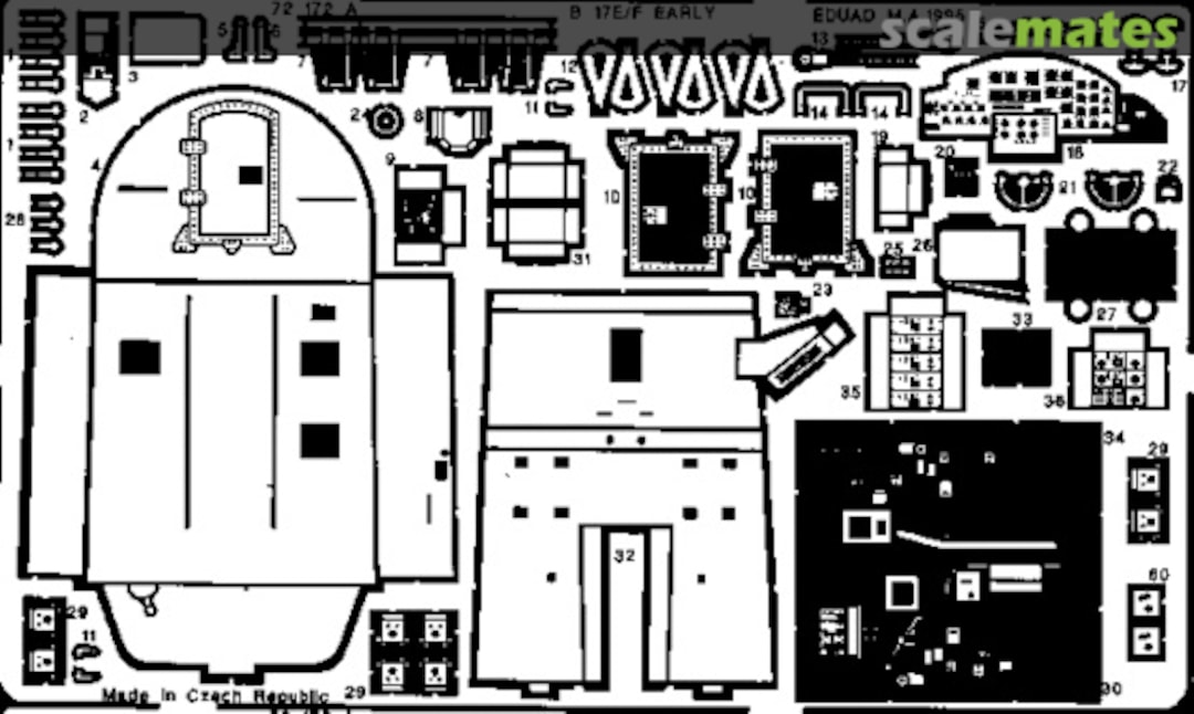 Boxart B-17E/F Early Interior 72172 Eduard