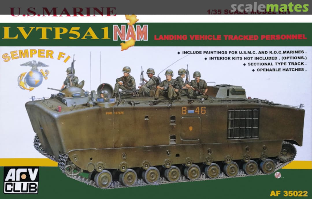 Boxart LVTP5A1 Landing Vehicle Tracked Personnel AF35022 AFV Club