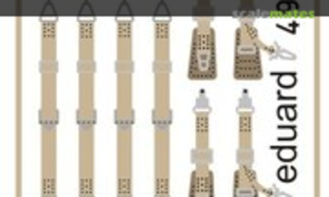 1:48 Bf 109G seatbelts SUPERFABRIC (Eduard 49094)