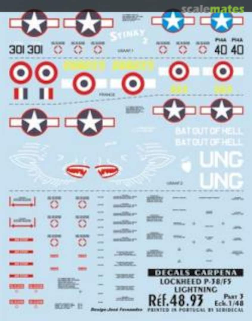 Boxart Lockheed P-38/F5 Lightning 48.93 Carpena