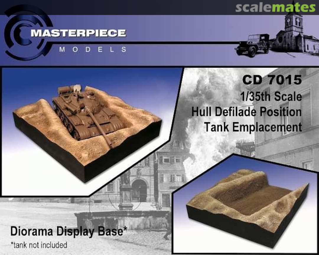 Boxart Hull Defilade Position Tank Base 1/35 CD7015 Masterpiece Models