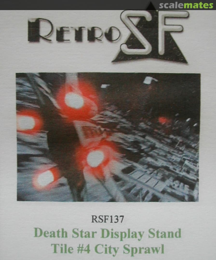 Boxart Death Star Display Stand Tile #4 City Sprawl RSF137 RetroSF