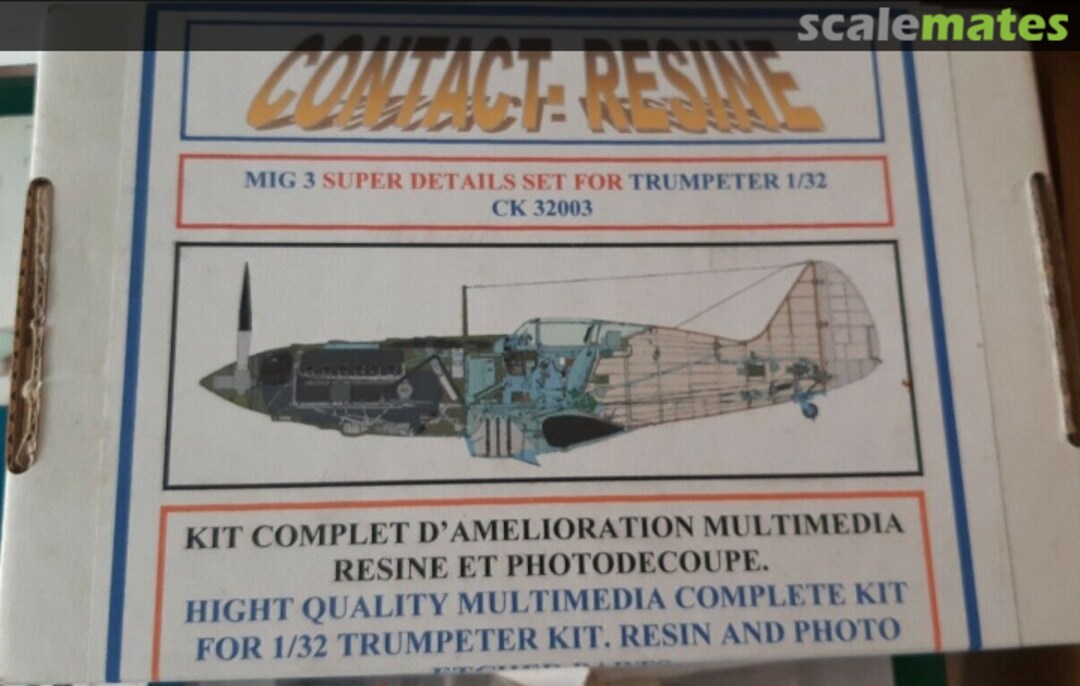 Boxart MiG-3 Super Detail Set CK 32003 Contact-Resine