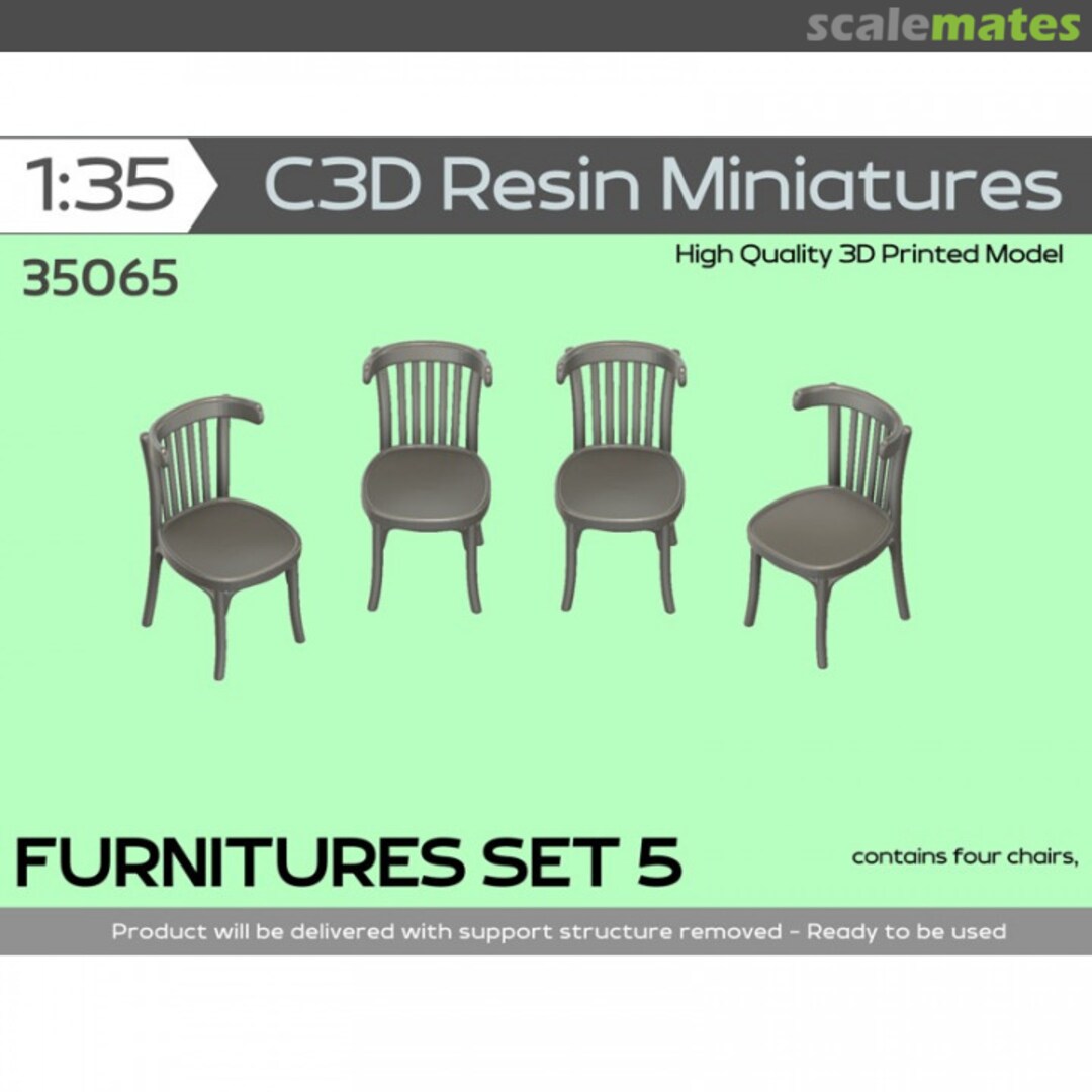 Boxart Furniture Set 5 35065 C3D Resin Miniatures