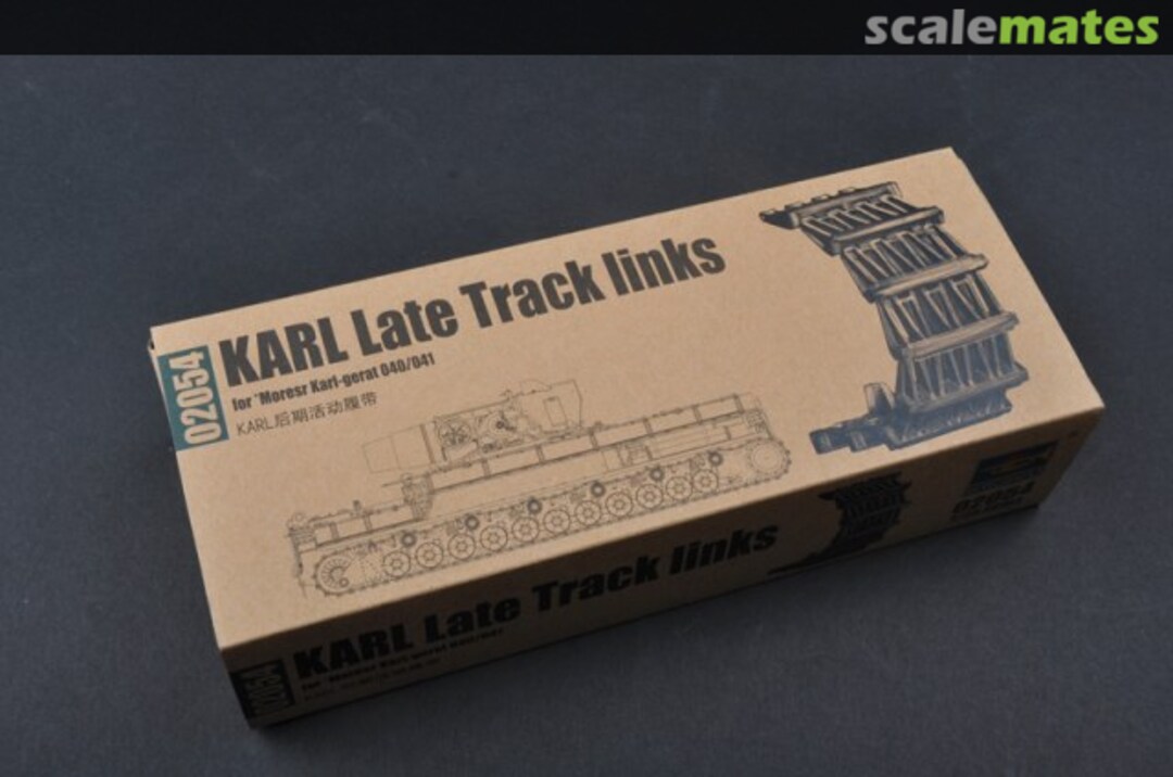 Boxart KARL late Track links 02054 Trumpeter