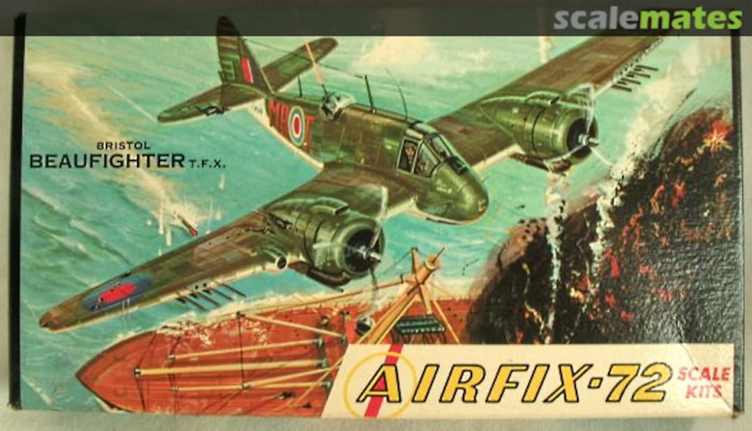 Boxart Bristol Beaufighter T.F.X. 7-49 Airfix Corporation of America