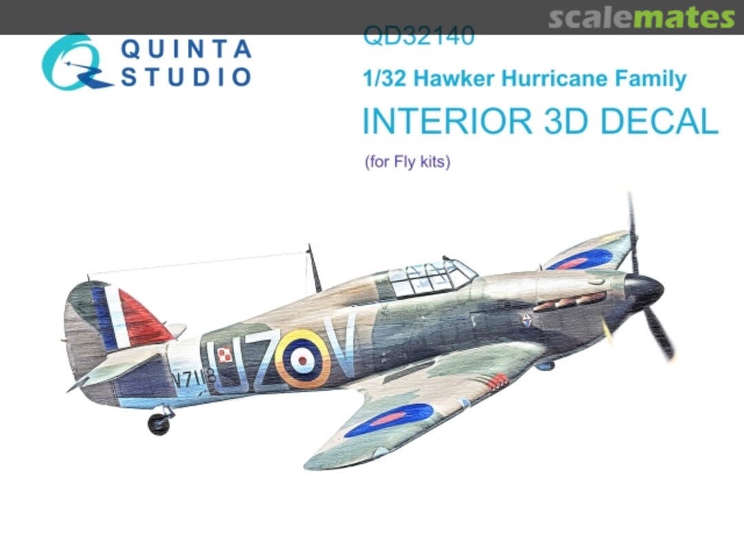 Boxart Hawker Hurricane Family interior 3D decals QD32140 Quinta Studio