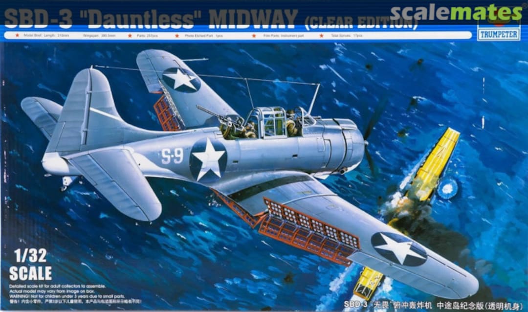 Boxart SBD-3 "Dauntless" MIDWAY 02244 Trumpeter