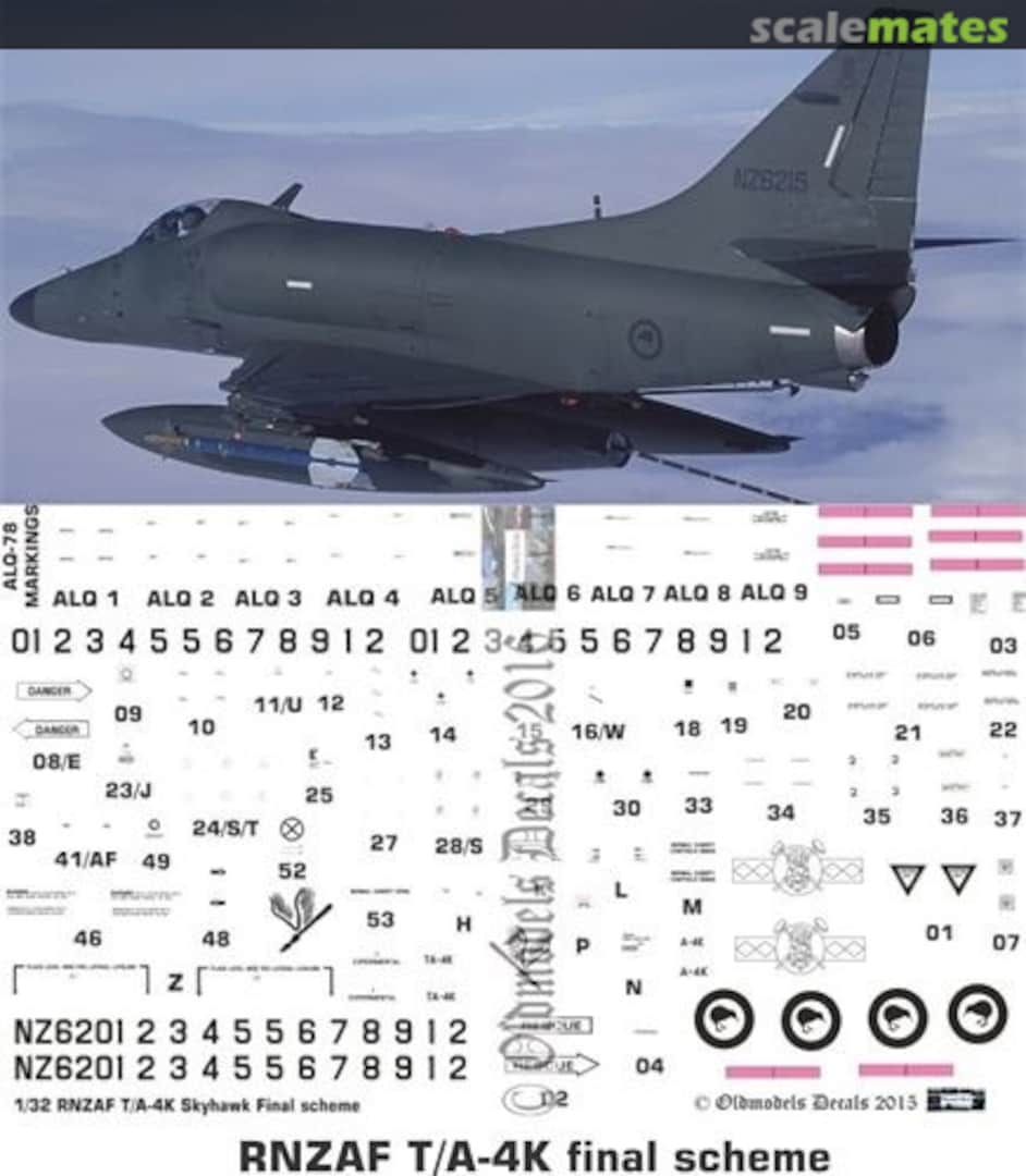 Boxart RNZAF T/A-4K Skyhawk OMD0015 Oldmodels Decals