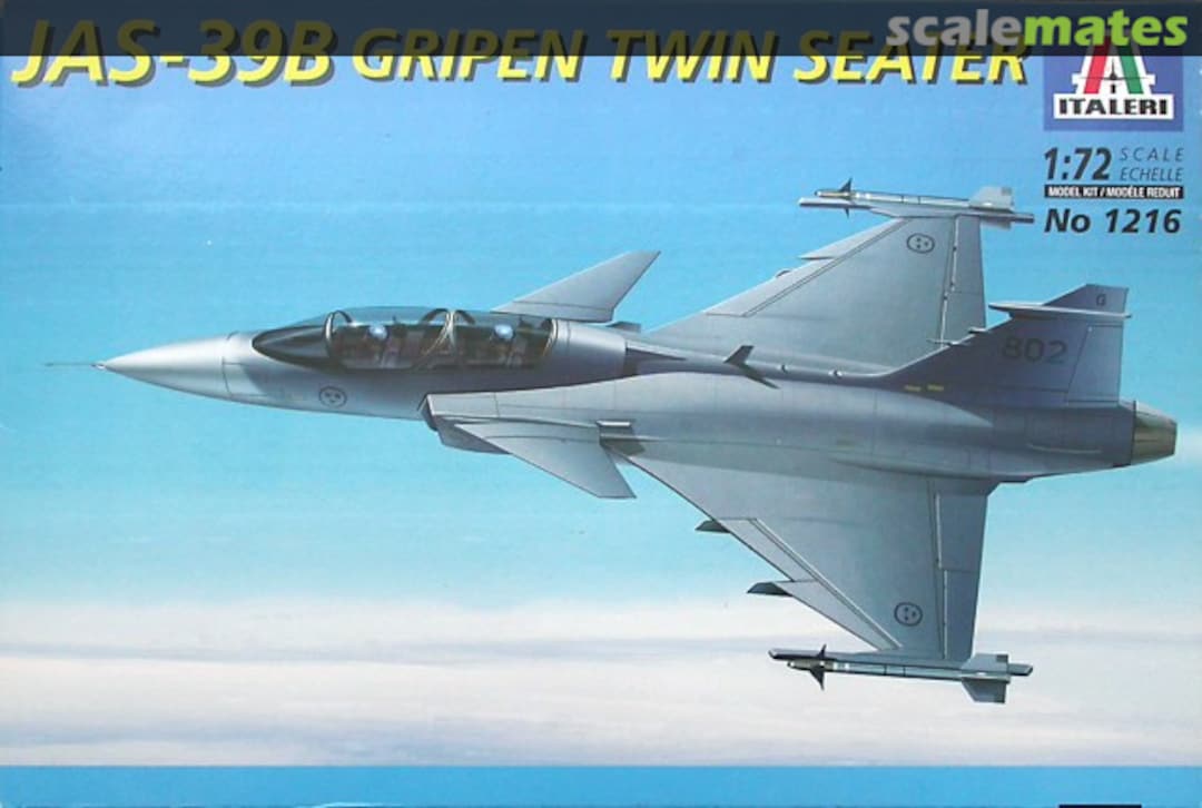 Boxart JAS-39B Gripen Twin Seater 1216 Italeri