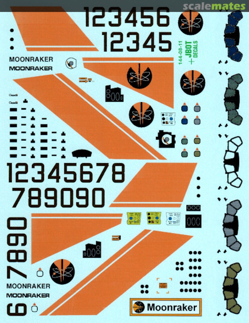 Boxart Moonraker Decals 144-08-11 JBOT Decals