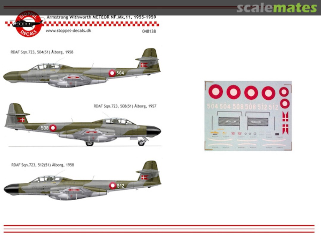 Boxart Armstrong Withworth Meteor NF.Mk.11 048138 Stoppel Decals