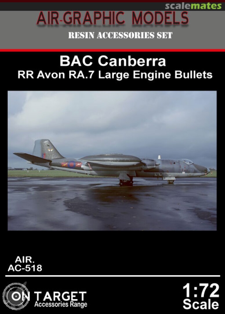 Boxart BAC Canberra RR Avon RA.7 Large Engine Bullets AIR.AC-518 Air-Graphic Models