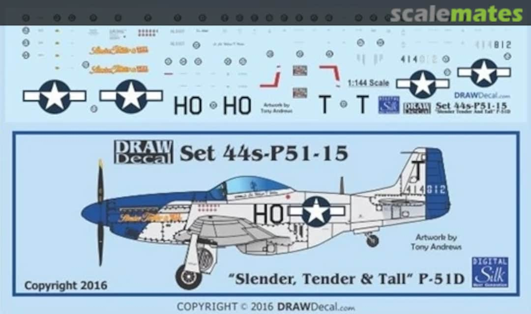 Boxart P-51D “Slender, Tender & Tall” 44-P51-15 Draw Decal