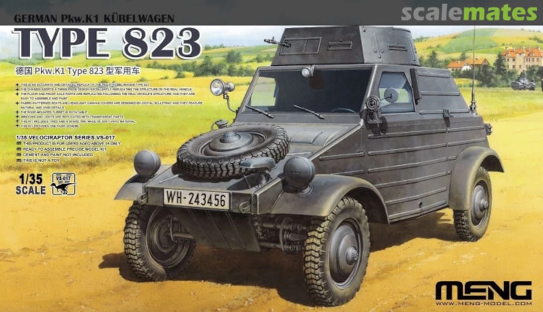 Boxart Pkw. K1 Kübelwagen Type -823 VS-017 Meng Model