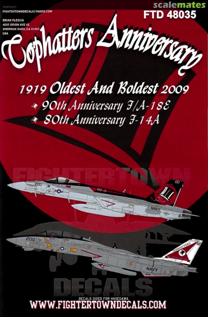 Boxart Tophatters Anniversary 48035 Fightertown Decals