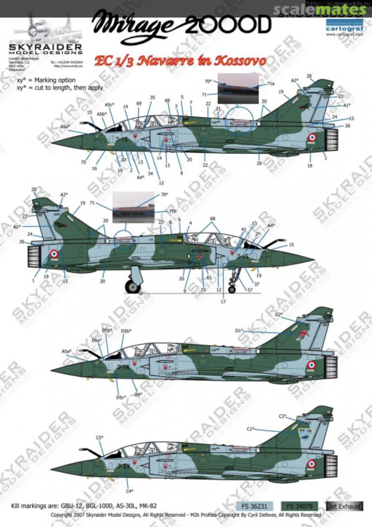 Boxart Mirage 2000D SMDS48005 Skyraider Model Designs