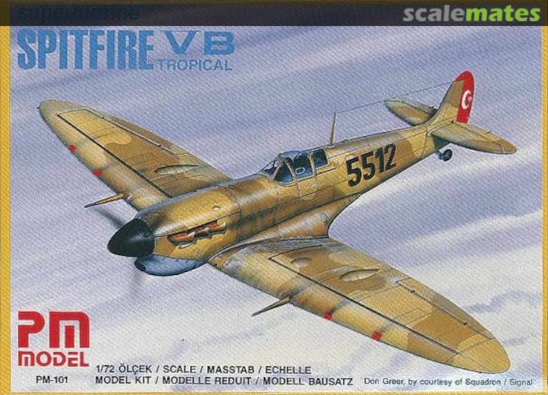 Boxart Supermarine Spitfire VB Tropical PM-101 PM Model