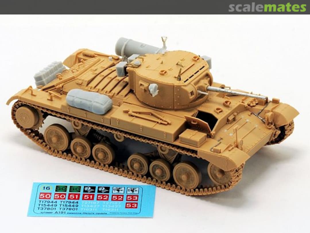 Boxart Valentine Mark II/IV Update Set for Tamiya A191 Accurate Armour