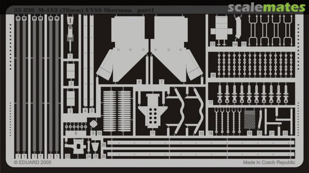 Boxart M4A3(76)W VVSS Sherman 35826 Eduard