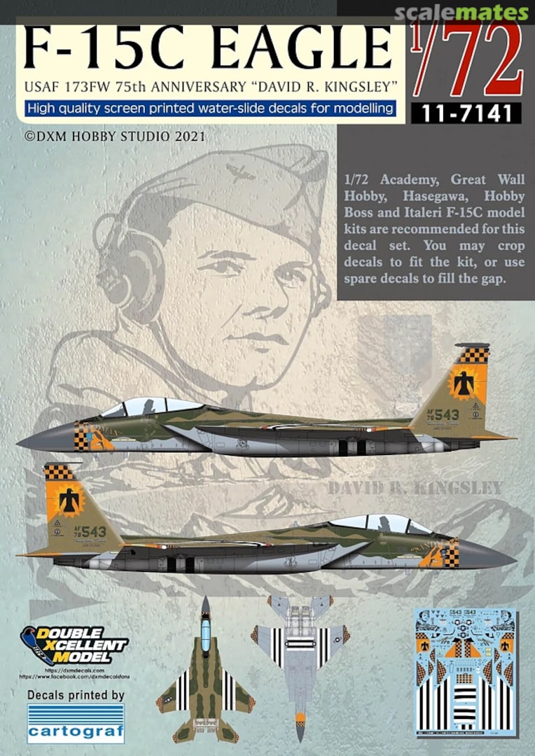 Boxart F-15C Eagle 11-7141 DXM Decals