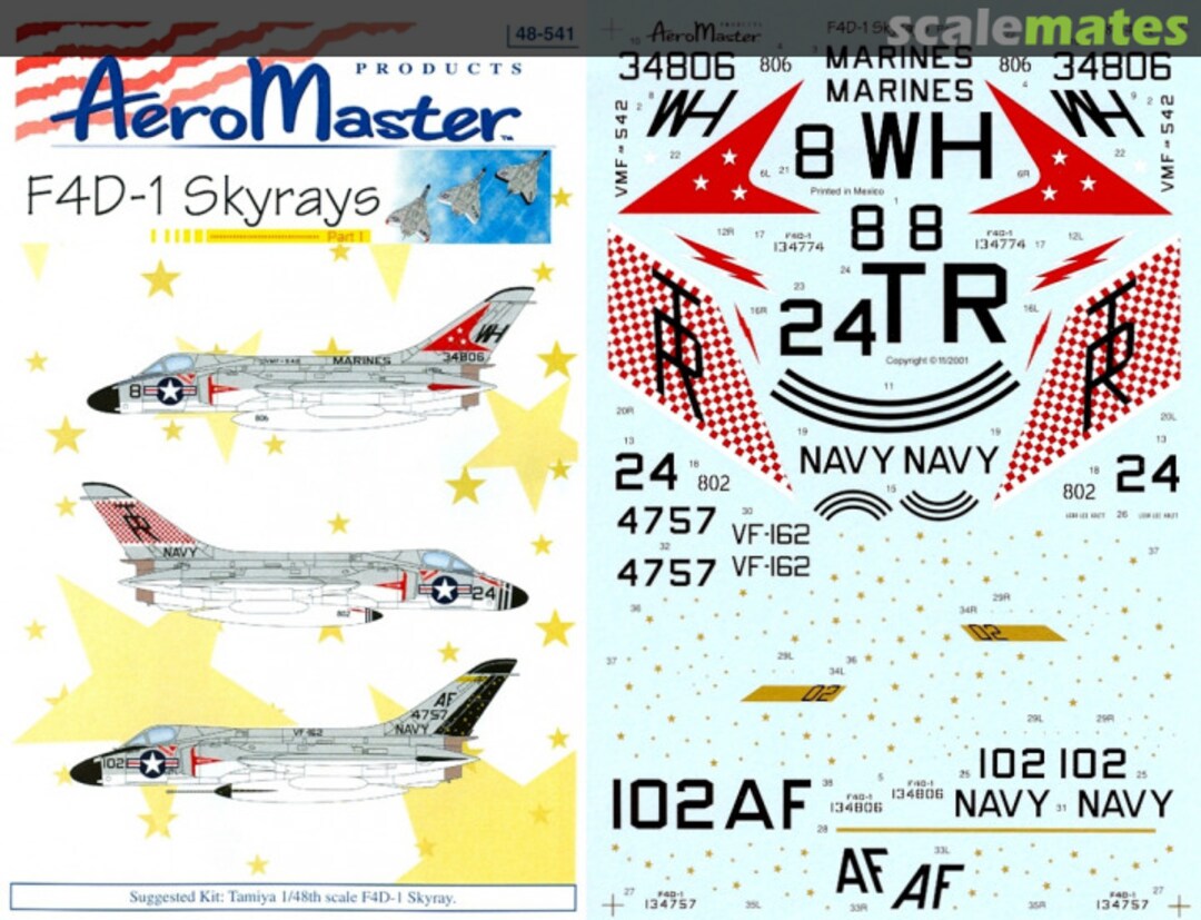 Boxart F4D-1 Skyrays 48-541 AeroMaster