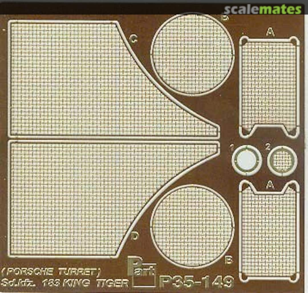 Boxart Sd.Kfz.183 King Tiger (Porsche turret) - grille P35-149 Part
