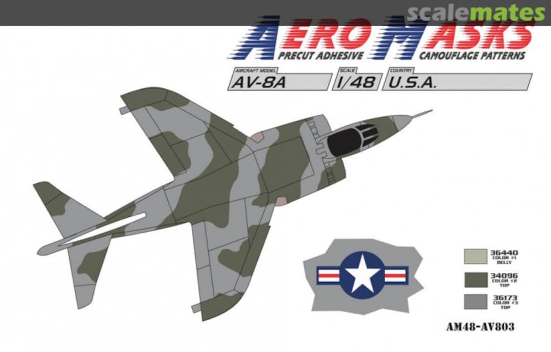 Boxart AV-8A USA AM48-AV803 AeroMasks