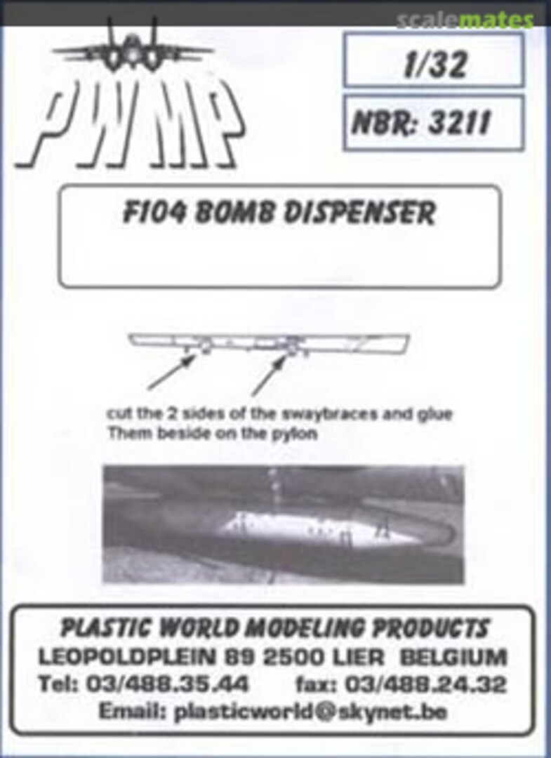 Boxart F104 Bomb Dispenser 3211 PWMP