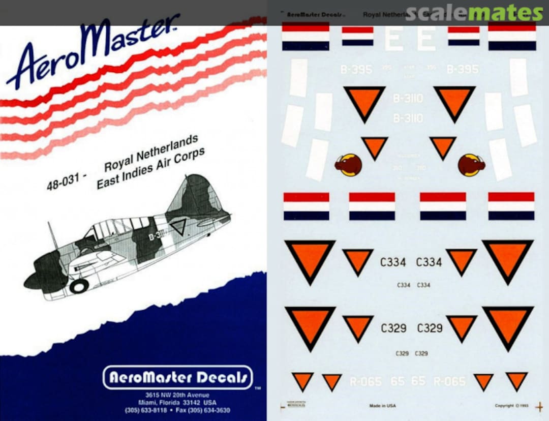 Boxart Royal Netherlands East Indies Air Corps 48-031 AeroMaster