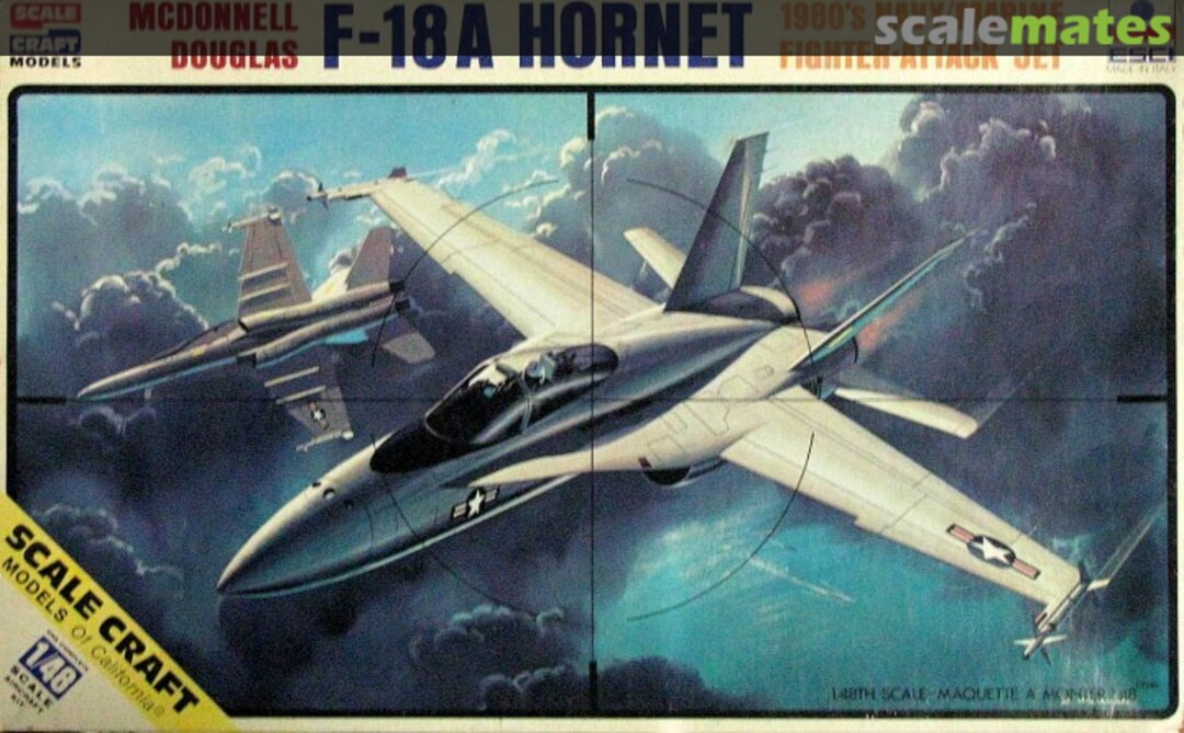 Boxart F-18A Hornet SC-4012 ESCI/Scale Craft