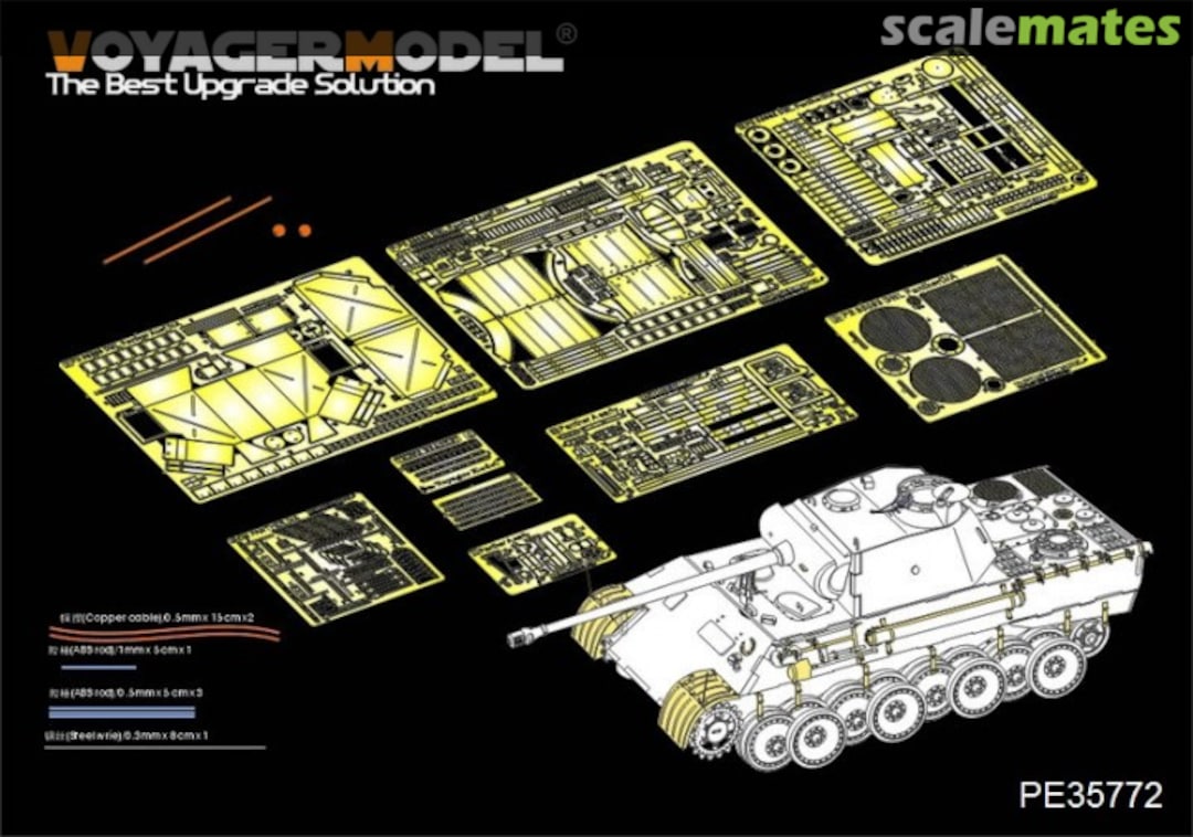 Boxart Panther Ausf. A early ver. Basic Set (For DRAGON 6160) PE35772 Voyager Model