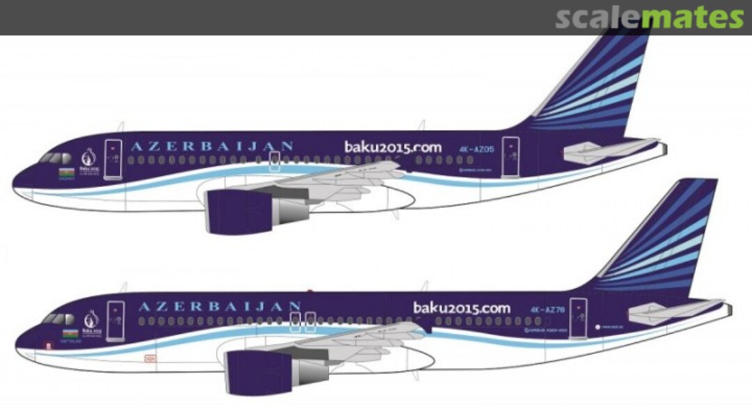 Boxart Airbus A319/ A320 Azerbaijan Airlines ABF-144-04 Attach Before Flight