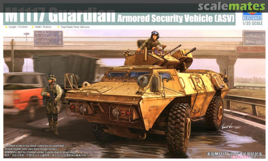 Boxart M1117 Guardian Armored Security Vehicle (ASV) 01541 Trumpeter