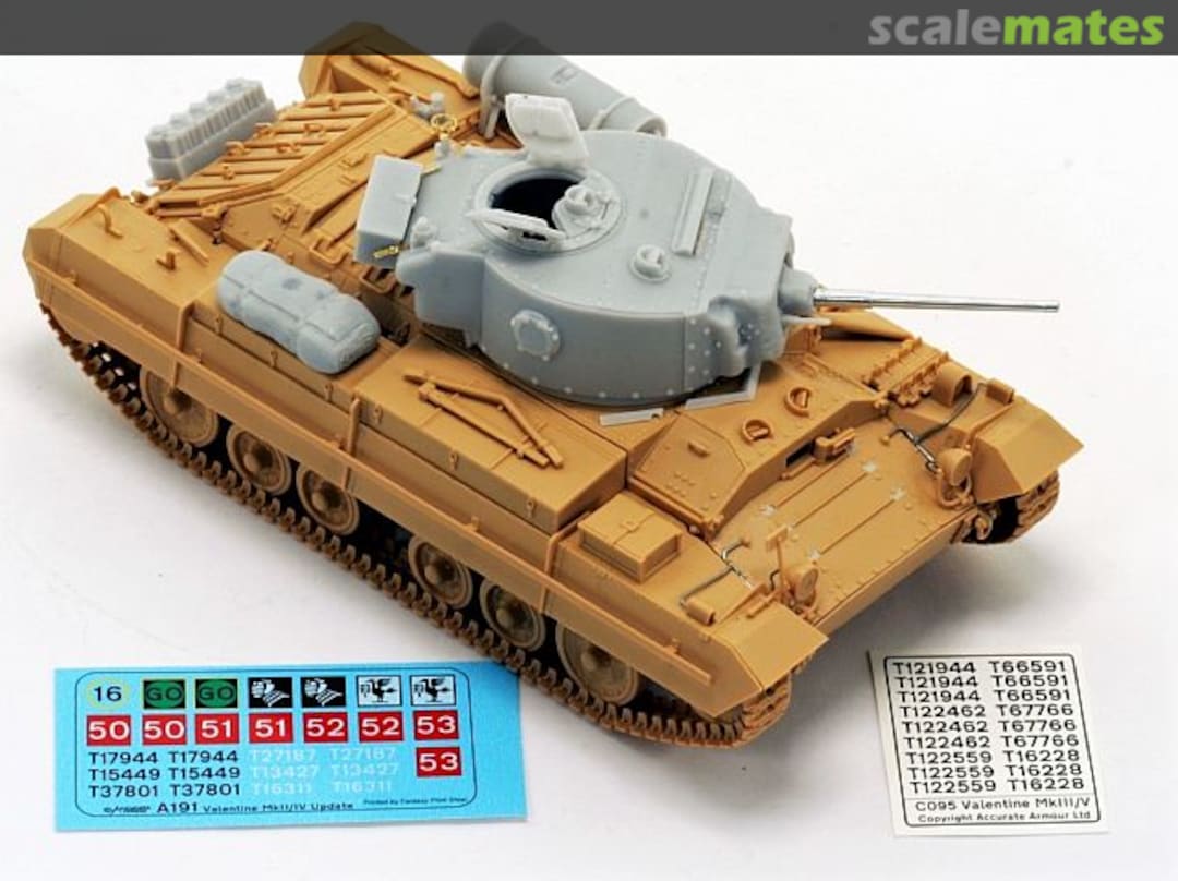 Boxart Valentine Mk. III/V Conversion for Tamiya C095 Accurate Armour