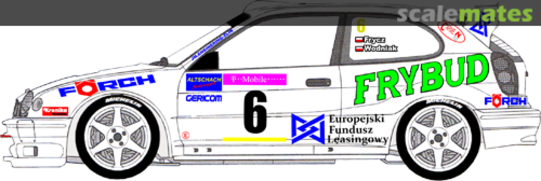 Boxart Toyota Corolla WRC (K-AM 5030) "FRYBUD" 24001 MF-Zone