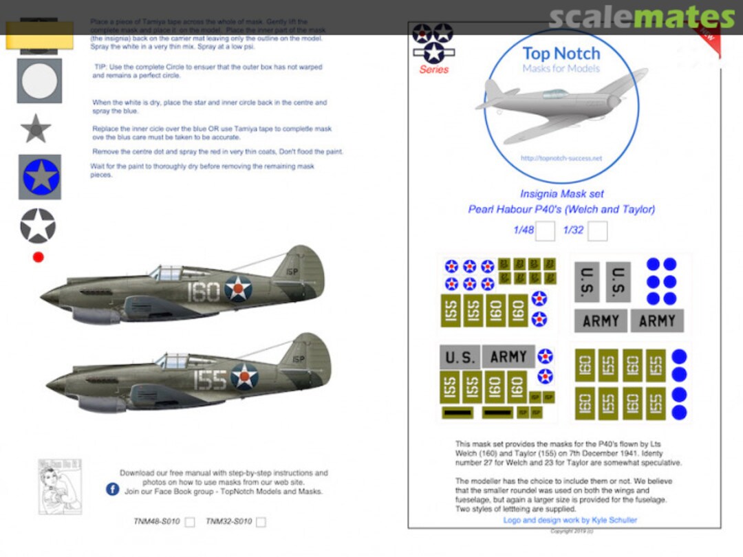 Boxart Pearl Harbour P-40 (Welch and Taylor) TNM48-S010 TopNotch