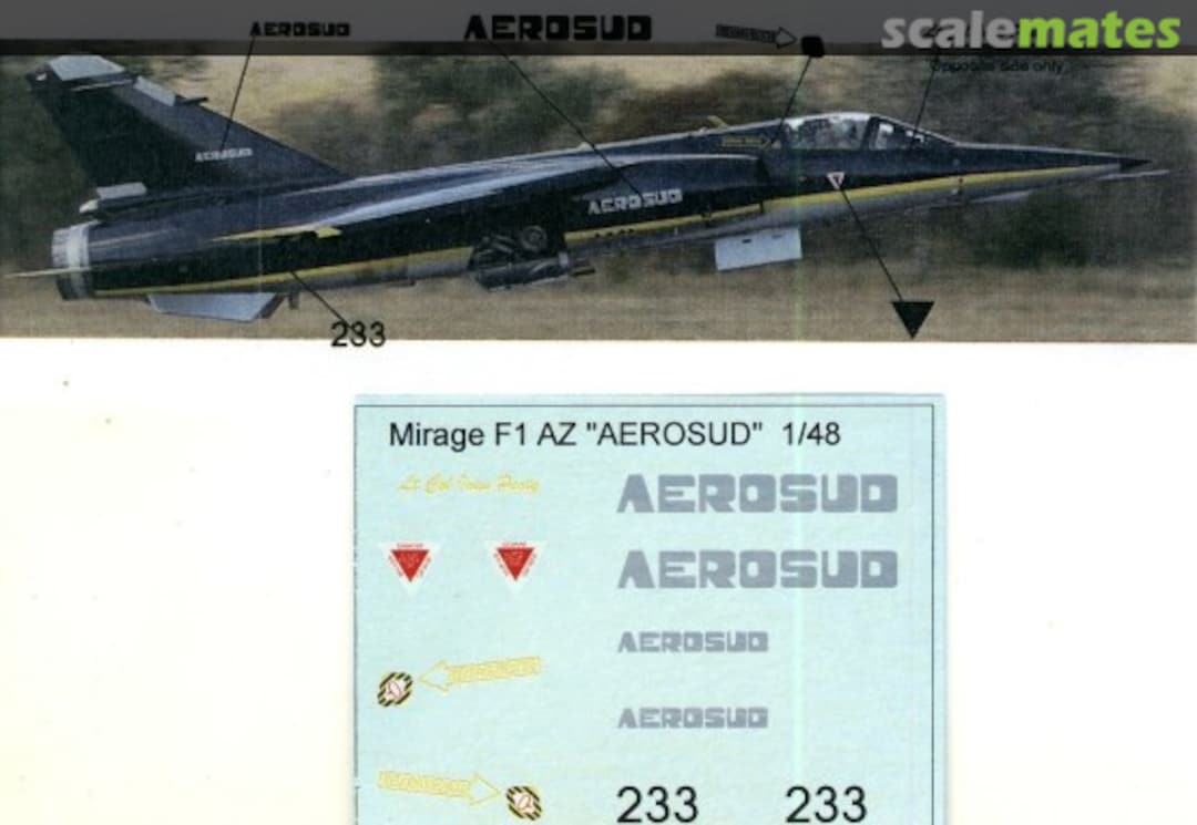 Boxart SAAF Mirage F1 AZ MAV-480155 MAV Decals