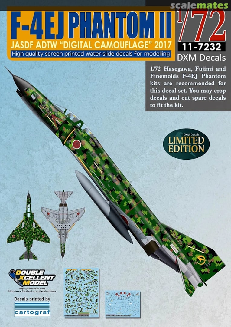 Boxart F-4EJ Super Phantom II 11-7232 DXM Decals