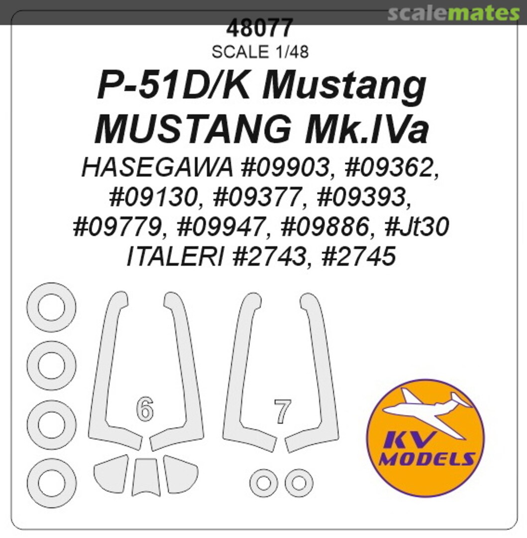 Boxart P-51D/K Mustang 48077 KV Models