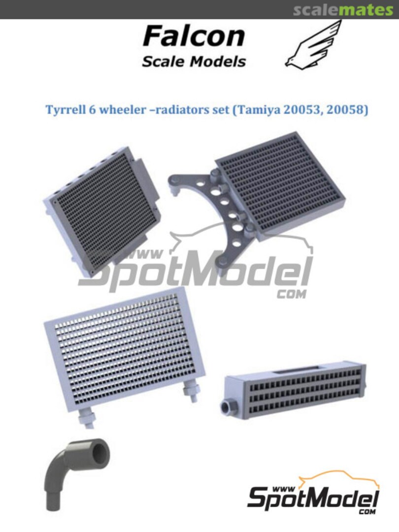 Boxart Tyrrell Ford P34 1976 - Radiators set FSM-04-C Falcon Scale Models