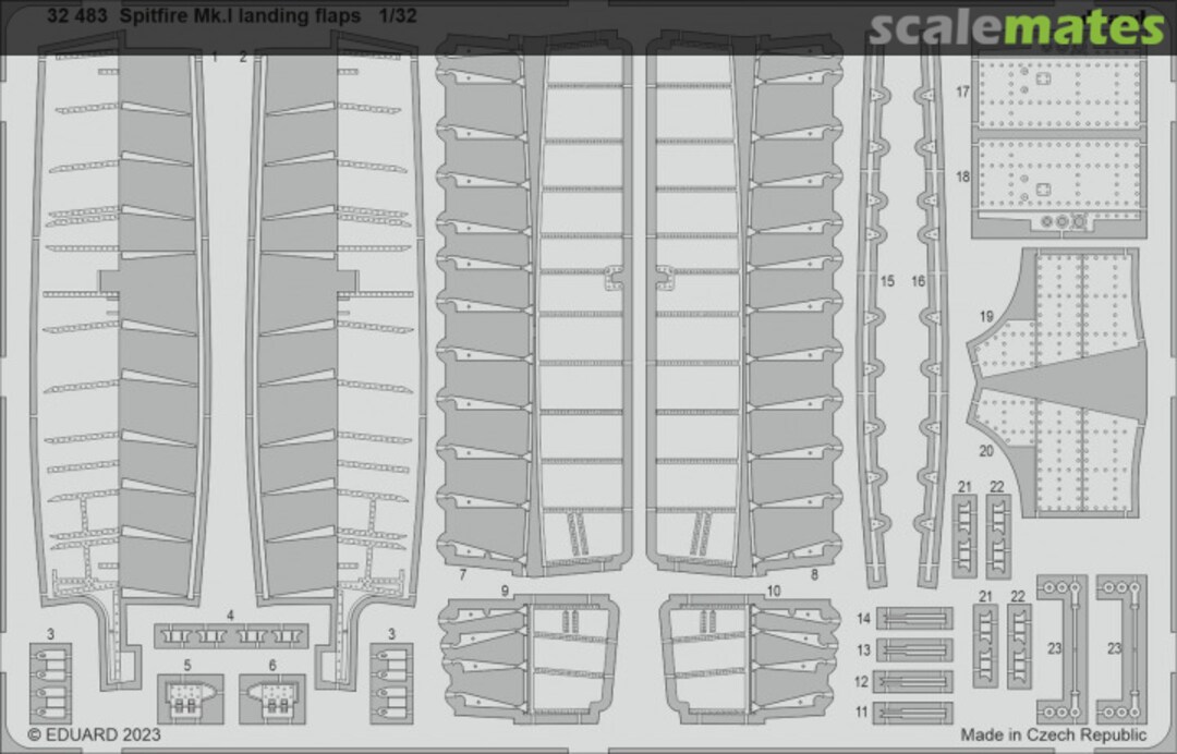 Boxart Spitfire Mk.I landing flaps 32483 Eduard