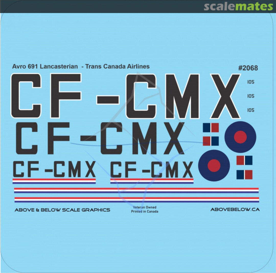 Boxart Avro 691 Lancastrian 2068 Above & Below Graphics