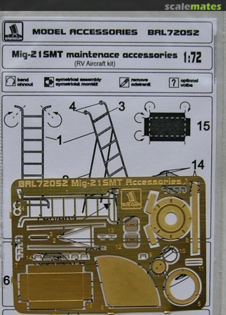 Boxart Mig-21SMT maintenace accessories BRL72052 Brengun