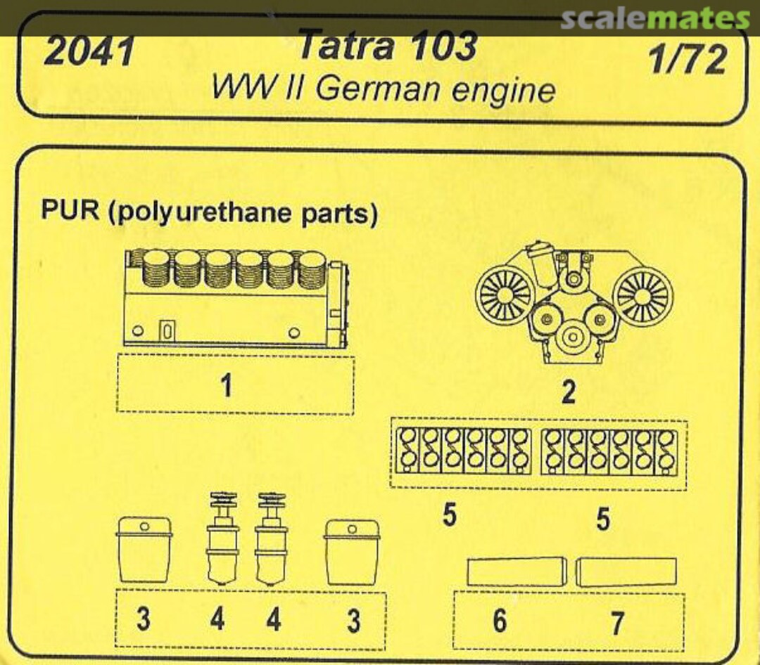 Boxart Tatra 103 WWII German Engine 2041 CMK